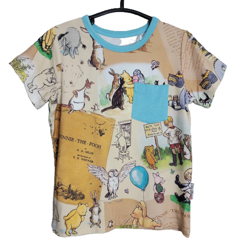 Tiny Threads‎ Bamboo Winnie the Pooh Pocket T-Shirt Kids 18-24 Months NWT